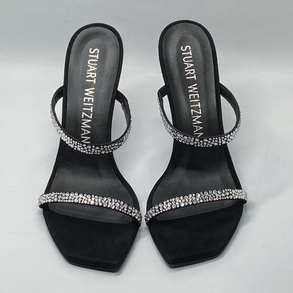 Stuart Weitzman Suede Embellished Sandals size 9 - Picture 2 of 10